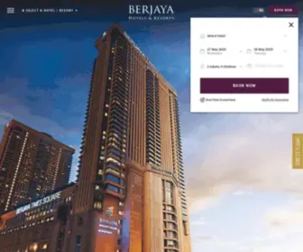 Berjayahotel.com(Berjaya Hotels and Resorts Official Website) Screenshot