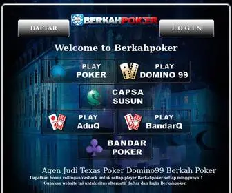 Berkahpkr.pro Screenshot