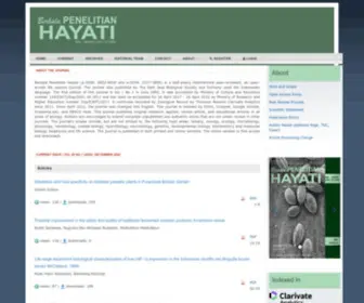 Berkalahayati.org(Berkala Penelitian Hayati) Screenshot