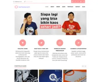 Berkaos.com(Pabrik Kaos Terbesar di Tangerang Raya) Screenshot