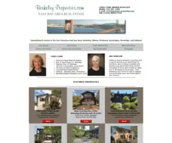 Berkeley-Properties.com(Berkeley Real Estate & surrounding East Bay Area) Screenshot