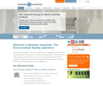 Berkeleyanalytical.com(Berkeley Analytical) Screenshot