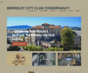 Berkeleycityclubconservancy.org(Berkeley City Club Conservancy) Screenshot