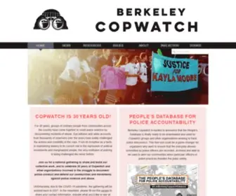Berkeleycopwatch.org(Berkeley Copwatch) Screenshot