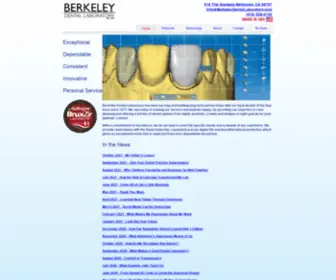 Berkeleydentallab.com(Berkeley Dental Lab) Screenshot