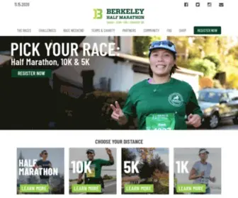 Berkeleyhalfmarathon.com(The Berkeley Half Marathon on February 27) Screenshot