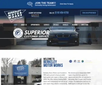 Berkeleymotor.com(Albany German Auto Repair) Screenshot