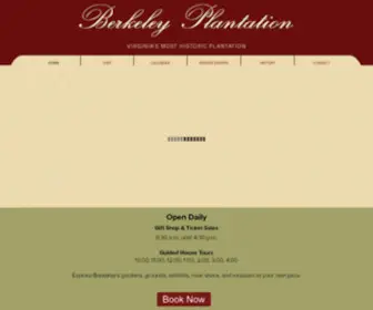 Berkeleyplantation.com(Berkeley Plantation) Screenshot