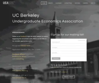 Berkeleyuea.com(The Undergraduate Economics Association) Screenshot