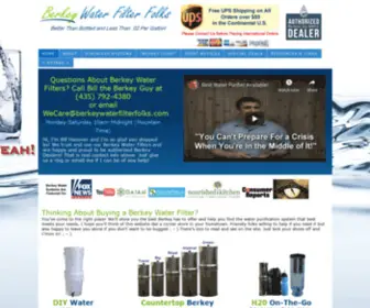 Berkeywaterfilterfolks.com(Berkey Water Filter Folks) Screenshot