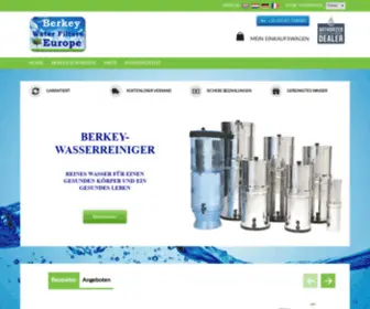Berkeywaterfilterseurope.de(Berkey Water Filters Europe) Screenshot