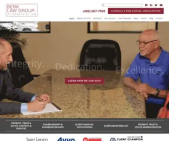 Berklawgroup.com(Scottsdale, AZ Estate Litigation Lawyer) Screenshot