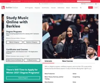 Berkleemusic.com(Berklee Online) Screenshot