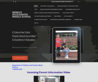 Berkleymiddle.net(Berkley Accelerated Middle School) Screenshot