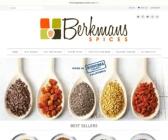 Berkmansspices.com(Berkmans Spices) Screenshot