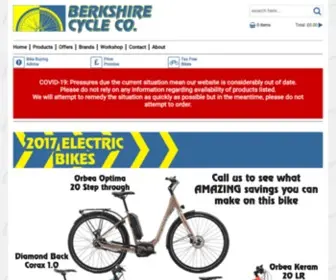 Berkshirebikes.com(Berkshire Bikes your friendly cycle shop in Crowthorne) Screenshot