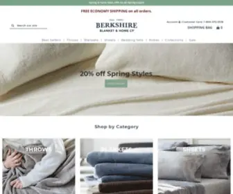 Berkshireblanket.com(Berkshire Blanket Inc) Screenshot