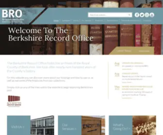 Berkshirerecordoffice.org.uk(The Berkshire Record Office) Screenshot