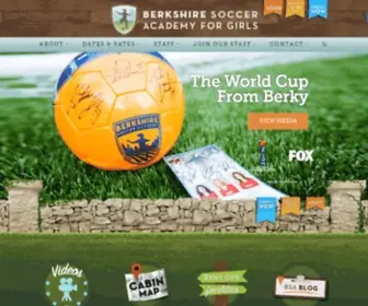 Berkshiresocceracademy.com(The Berkshire Soccer Academy for Girls) Screenshot