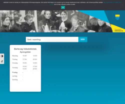 Berlevagbibliotek.no(Berlevåg) Screenshot