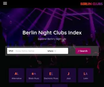 Berlin-Clubs.com(Berlin Night Clubs Index) Screenshot