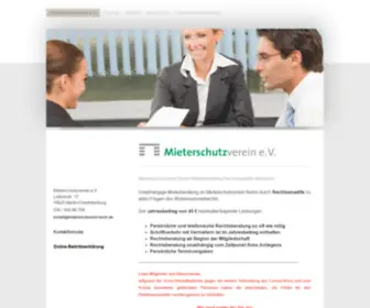 Berlin-Mieterschutzverein.de(Mieterschutzverein e.V) Screenshot