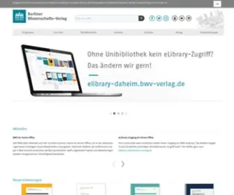 Berlin-Verlag.de(Berliner Wissenschafts) Screenshot