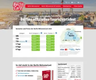 Berlin-Welcomecard.de(Berlin WelcomeCard) Screenshot