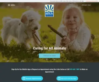 Berlinanimalhospital.com(Berlin Animal Hospital) Screenshot