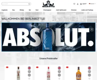 Berlinbottle.de(Spirituosen aus aller Welt kaufen bei BerlinBottle) Screenshot