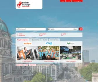 Berliner-Jobanzeiger.de(Aktuelle Stellenangebote und Jobs in Berlin) Screenshot