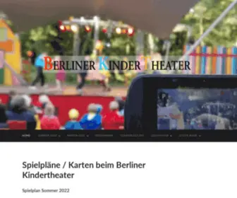 Berliner-Kindertheater.de(Spielpläne 2021/22 hier) Screenshot