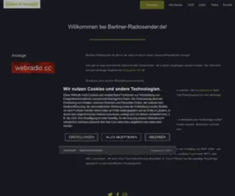 Berliner-Radiosender.de(Berliner Radiosender) Screenshot