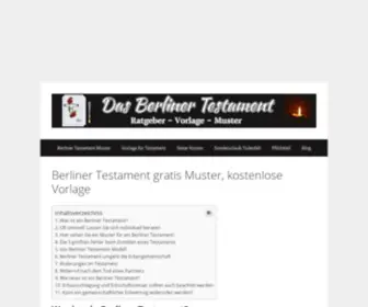 Berliner-Testament.net(ᑕ❶ᑐ Berliner Testament) Screenshot