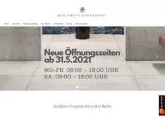 Berlinerfliesenmarkt.de(Fliesen & Sanitär) Screenshot