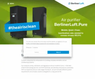 Berlinerluft.com(Energieeffiziente Lüftungs) Screenshot