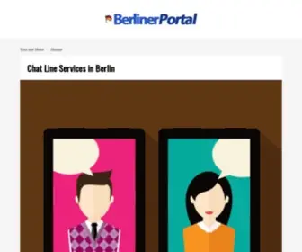 Berlinerportal.com(Popular Chat Line Services in Berlin) Screenshot