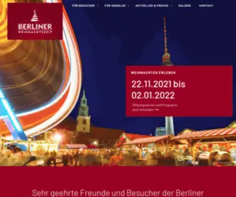 Berlinerweihnachtszeit.de(Der Weihnachtsmarkt am Roten Rathaus) Screenshot