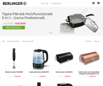 Berlinger.ro(Tigai si ustensile pentru bucatarie) Screenshot