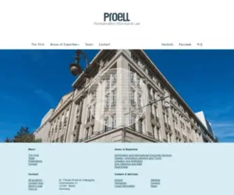 Berlinlawyers.com(Proell Attorneys at Law) Screenshot