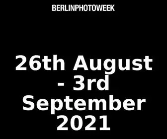 Berlinphotoweek.com(BERLIN PHOTO WEEK) Screenshot