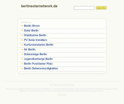 Berlinsolarnetwork.de(Berlin Solar Network) Screenshot