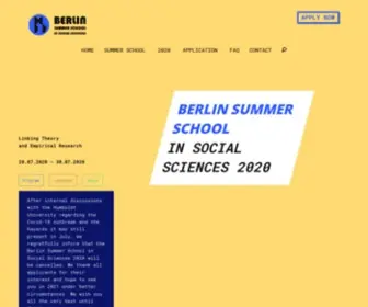 Berlinsummerschool.de(Berlin Summer School) Screenshot