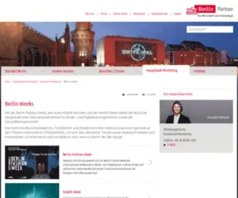 Berlinwebweek.de(Willkommen bei Berlin Partner für Wirtschaft und Technologie) Screenshot