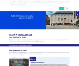 Berlitz.be(Berlitz Language School) Screenshot