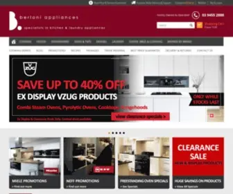 Berloniappliances.com.au(Berloni Appliances) Screenshot