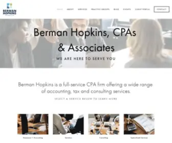 Bermanhopkins.com(Berman Hopkins CPAs and Associates) Screenshot