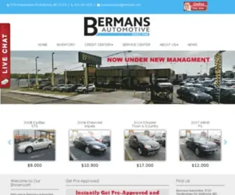 Bermans.com(Used Cars Baltimore MD) Screenshot