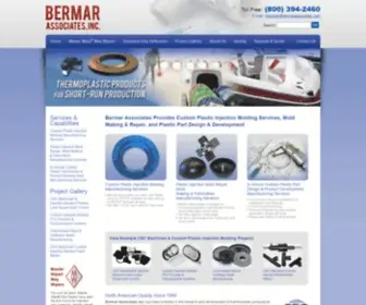 Bermarassociates.com(Custom Plastic Injection Molding) Screenshot