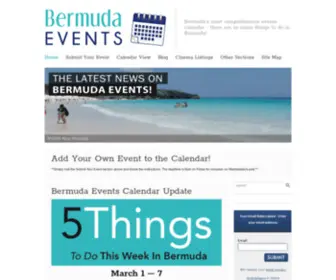 Bermudaevents.com(The best resource for Bermuda Events) Screenshot